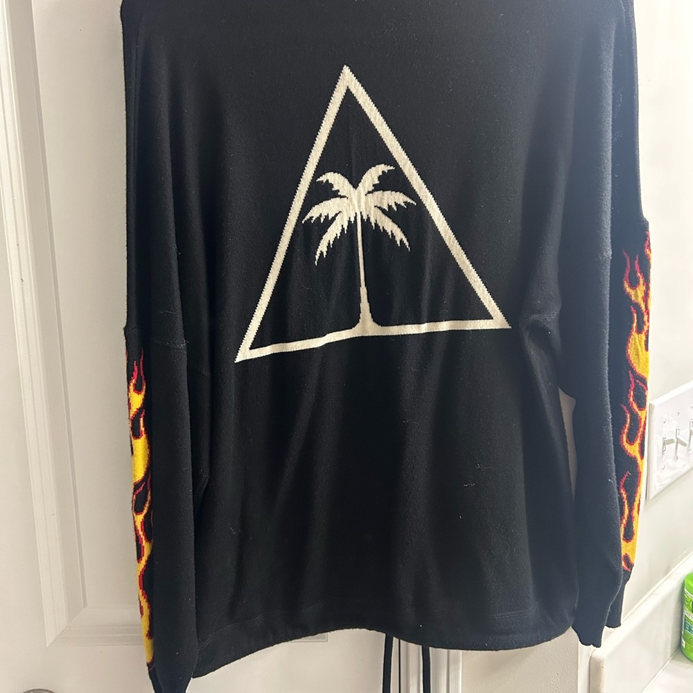 Palm Angels Black Knit Sweater